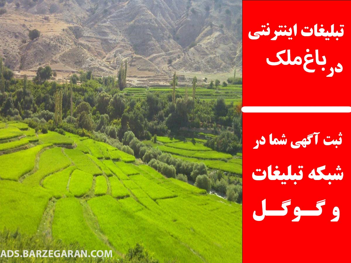 تبلیغات اینترنتی در باغ‌ملک